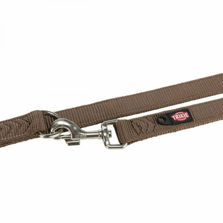 Laisse réglable pour chien Trixie Premium Noisette L/XL