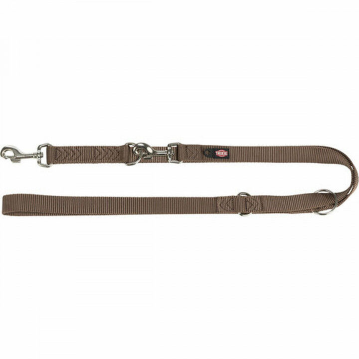 Adjustable dog leash Trixie Premium Hazelnut L/XL