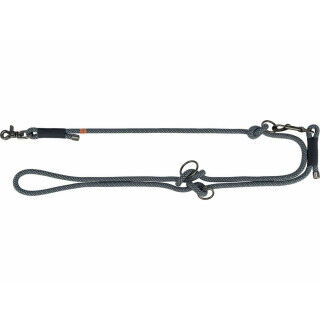 Verstellbare Hundeleine Trixie Soft Rope Schwarz Grau S S/XL