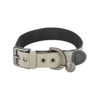 Dog collar Trixie CityStyle Light grey M/L 40-47 cm