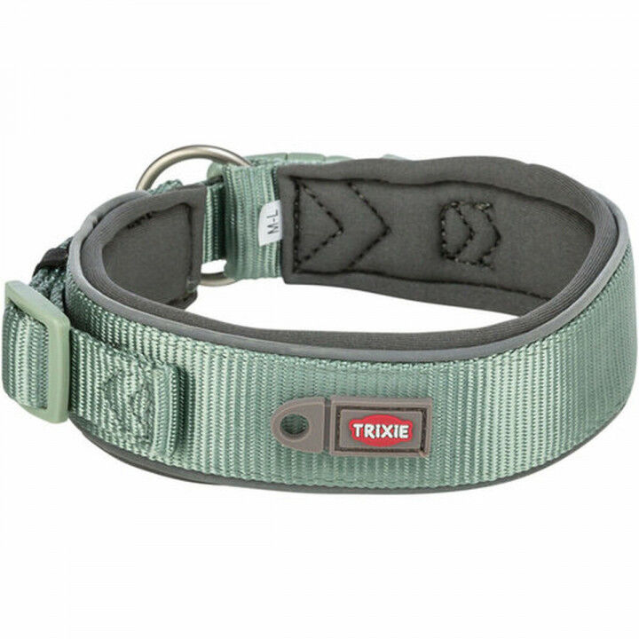 Dog collar Trixie Premium Green Graphite L/XL 53-62 cm