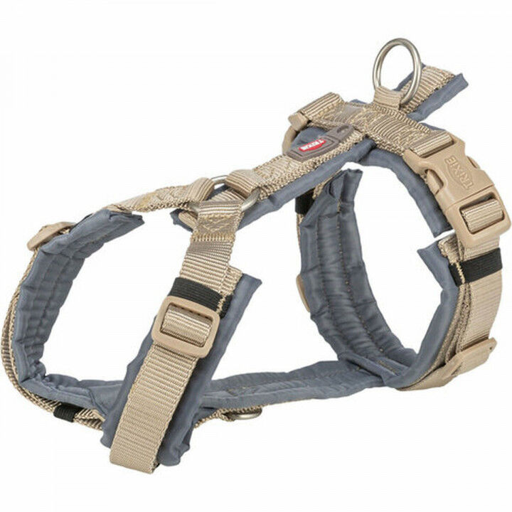 Dog Harness Trixie Premium Trekking Graphite Sand S/M