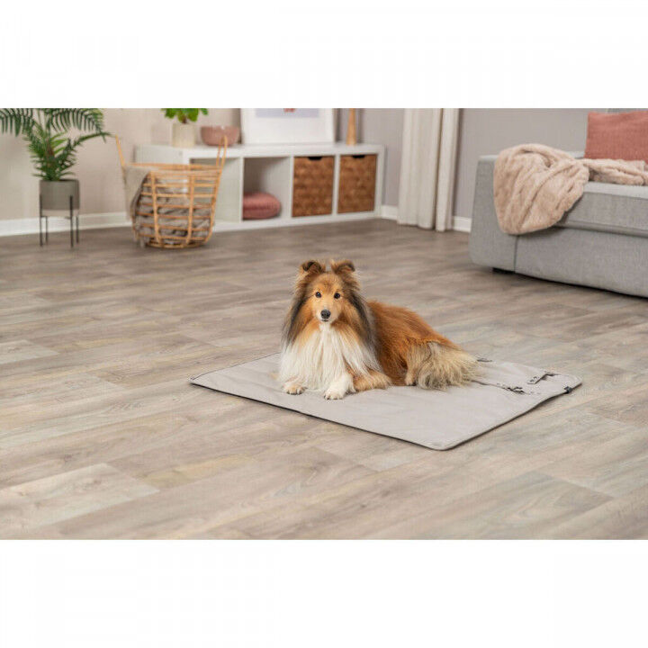 Couverture pour animaux de compagnie Trixie CityStyle Gris clair Polyester Polyuréthane Cuir synthétoqie 80 × 80 cm