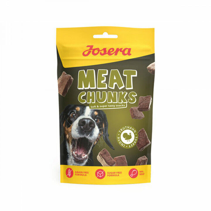Snack voor honden Josera Meat Chunks 70 g Pauw