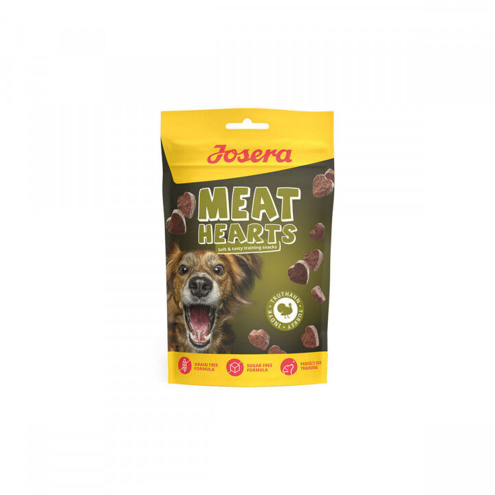 Snack voor honden Josera Meat Hearts 70 g Pauw