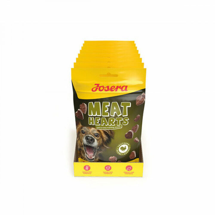 Snack voor honden Josera Meat Hearts 70 g Pauw