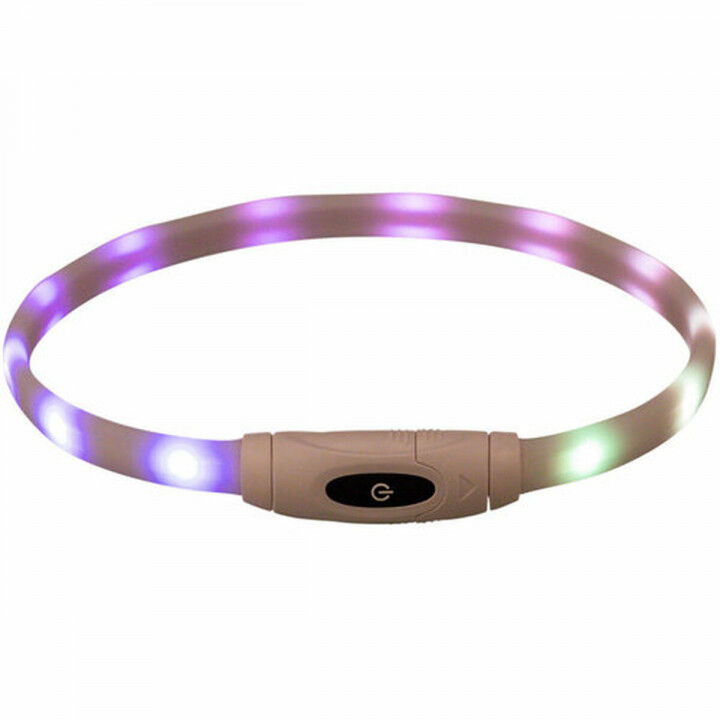 LED-halsband voor huisdieren Trixie Multicolour Siliconen Plastic