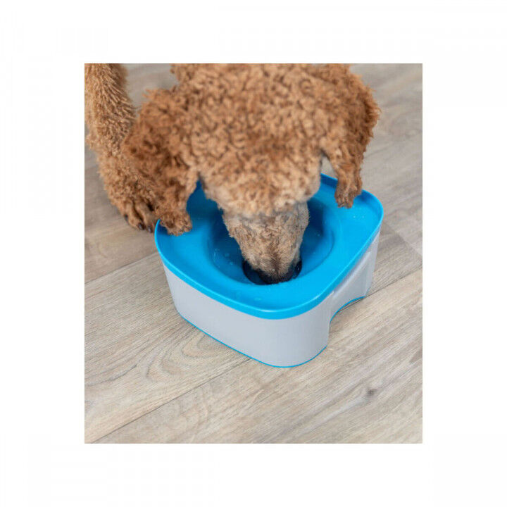 Cooling Pet Water Bowl Trixie Blue Dark grey 21 x 11 x 21 cm