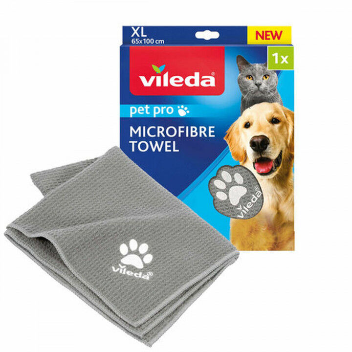 Microvezel Handdoek Vileda 172651 Grijs XL 65 x 100 cm