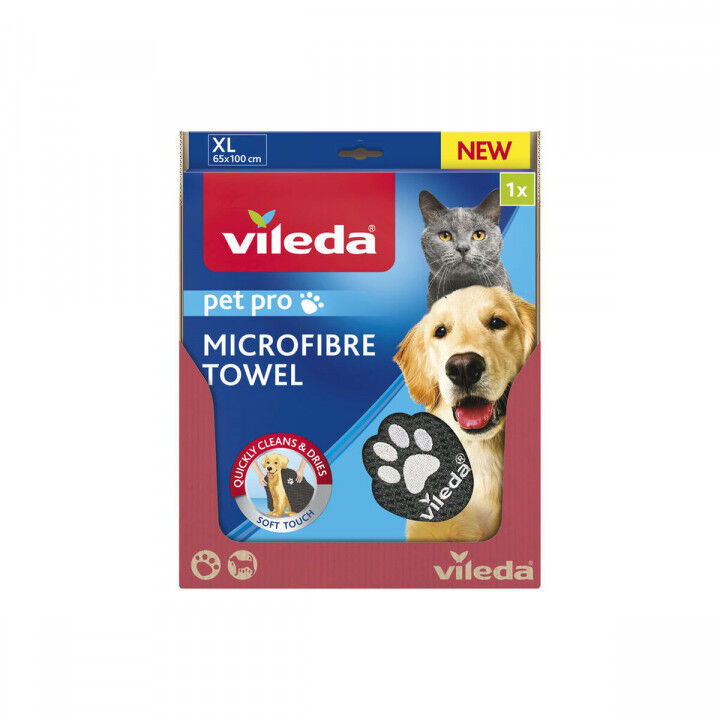 Microvezel Handdoek Vileda 172651 Grijs XL 65 x 100 cm