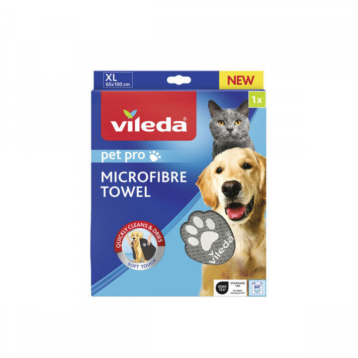 Microvezel Handdoek Vileda 172651 Grijs XL 65 x 100 cm