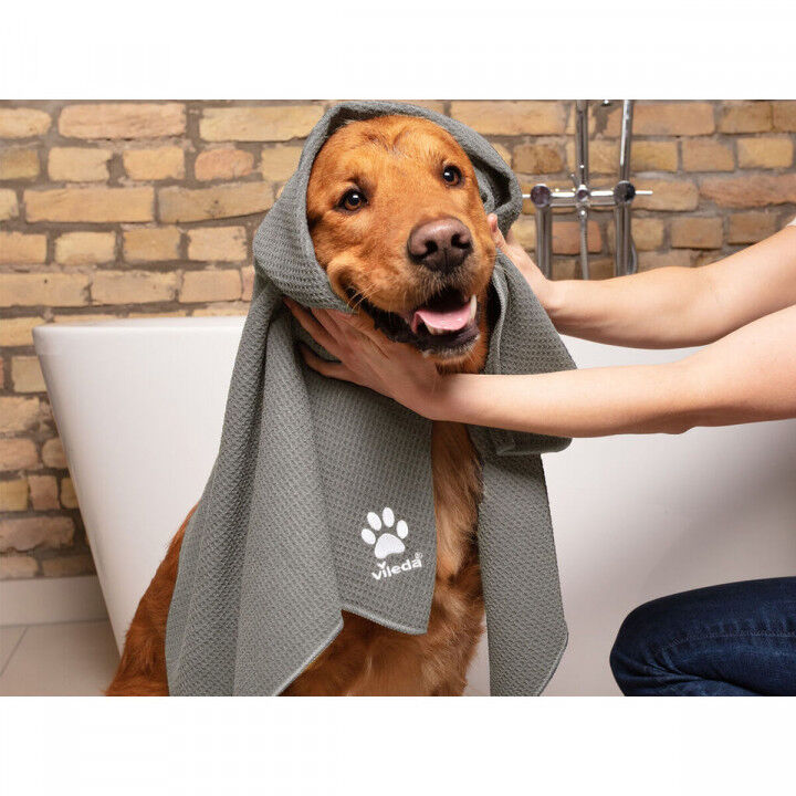 Microvezel Handdoek Vileda 172651 Grijs XL 65 x 100 cm