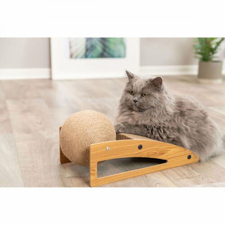 Kratzbaum für Katzen Trixie Jute Holz Pappe 40 × 17 × 20 cm