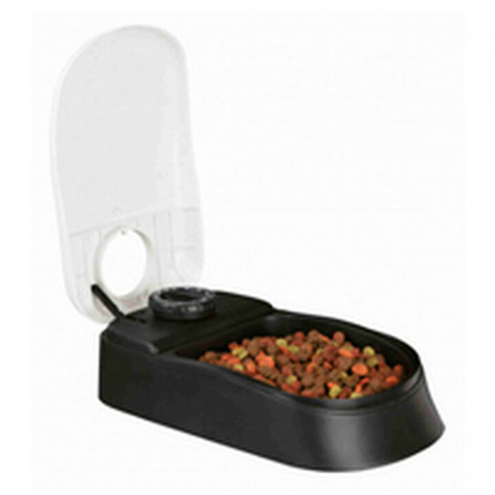 Pet feeding dish Trixie White Black Plastic 300 ml