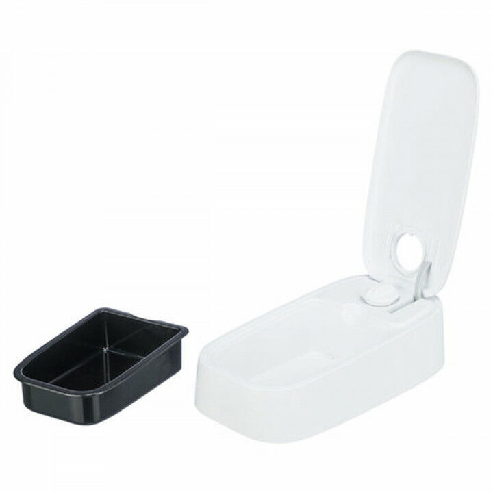 Pet feeding dish Trixie White Black Plastic 300 ml