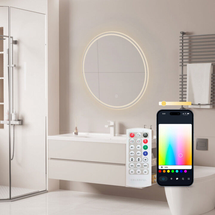 Miroir de salle de bains avec lumière LED KSIX Oasis E 36 W 1000 Lm