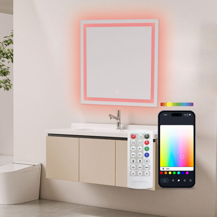 Miroir de salle de bains avec lumière LED KSIX Aqua E 36 W 1300 lm