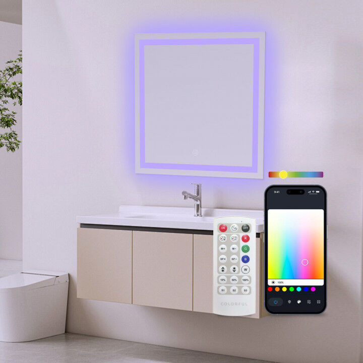 Miroir de salle de bains avec lumière LED KSIX Aqua E 36 W 1300 lm