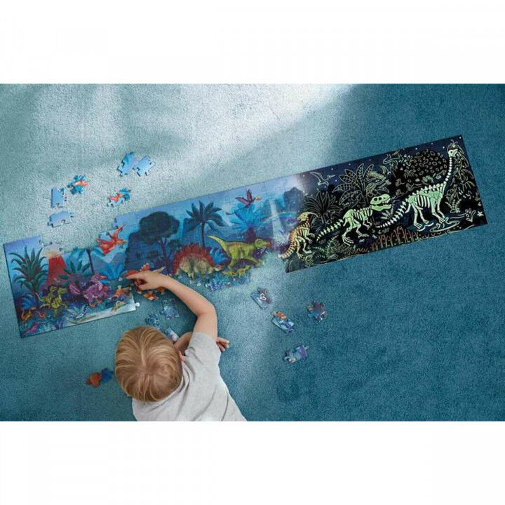 Puzzel Hape 150 x 30 cm 150 x 30 x 0,2 cm Dinosaurus 200 Onderdelen