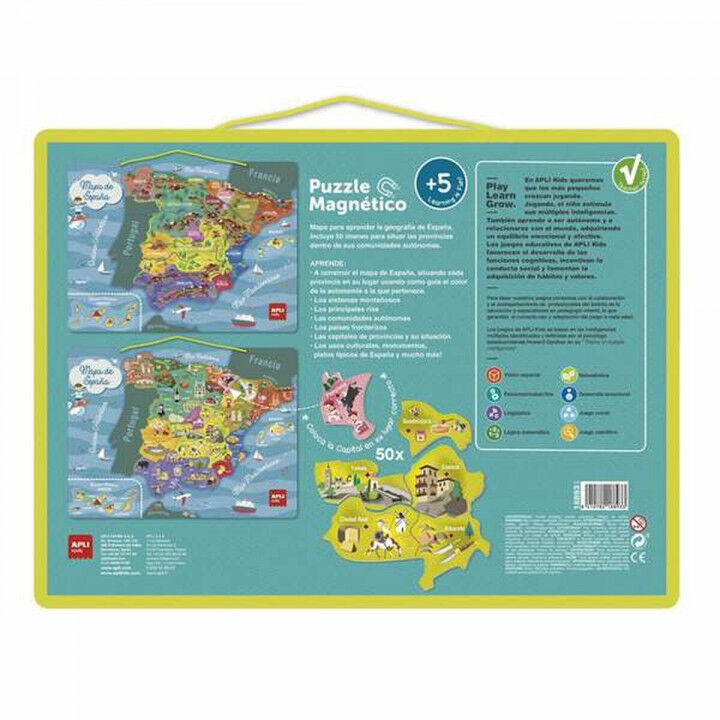 Puzzle Apli España Magnético 50 Piezas