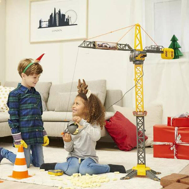 Gru giocattolo Smoby Mighty Crane Radiocomando Giallo Grigio