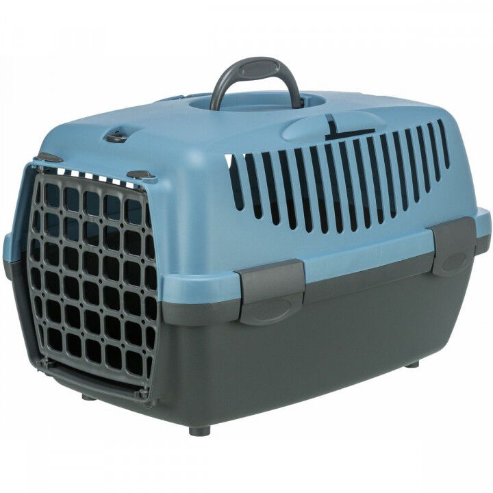 Cage de Transport Trixie Capri Bleu pastel Gris foncé Plastique 32 x 31 x 48 cm 32 × 31 × 48 CM