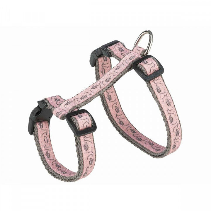 Cat Harness Trixie Grey Pink 27-45 cm