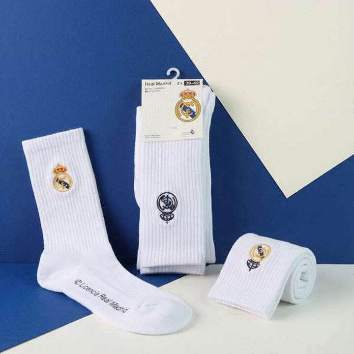 Socks Real Madrid C.F. White (One size) (35-38)