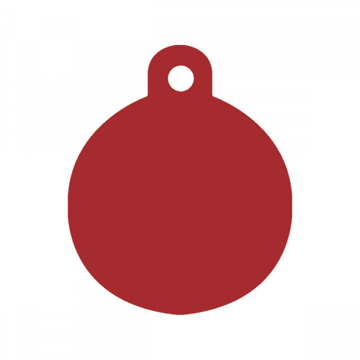 Naamplaatje voor halsband Imarc Circle Rood