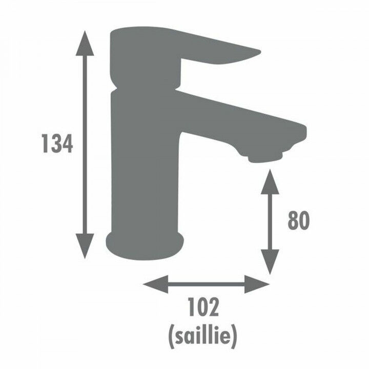 Mischbatterie Edouard Rousseau MILK Graphit