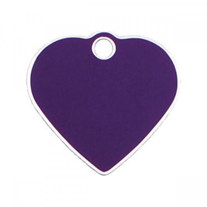 Plaque d'identification pour collier Imarc Heart Lila