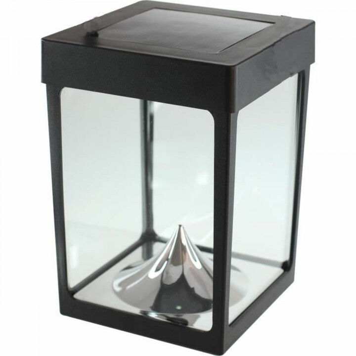 LED-Laterne Schwarz Kristall ABS 12 x 12 x 18 cm
