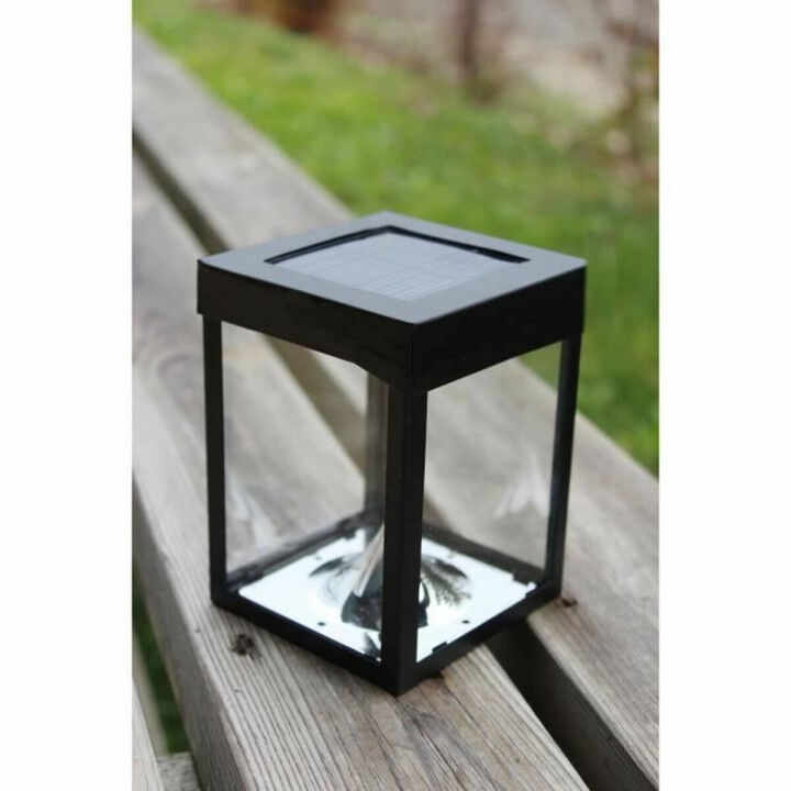 LED-Laterne Schwarz Kristall ABS 12 x 12 x 18 cm