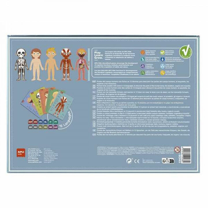 Puzzle Apli 19438 35 x 75 x 24 cm Corps humain 240 Pièces