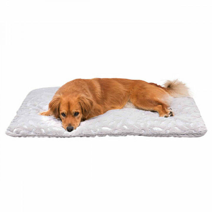 Couverture pour animaux de compagnie Trixie Feather Gris Argenté Polyester 100 × 70 CM