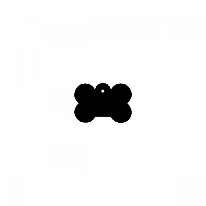 Identification plate for collar Imarc Bone Black