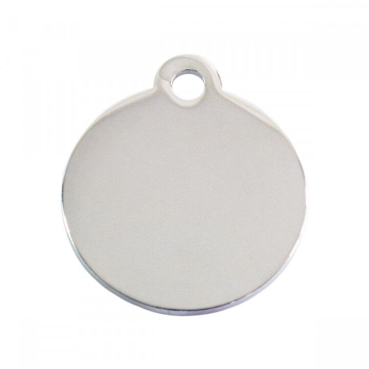 Placa identificativa para collar Imarc Circle Plateado