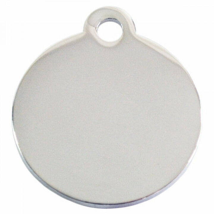 Placa identificativa para collar Imarc Circle Plateado