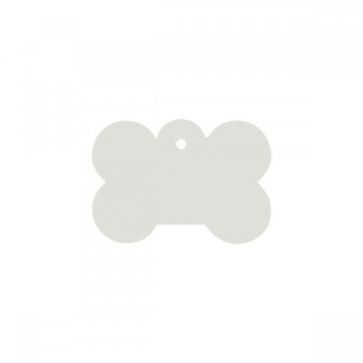 Plaque d'identification pour collier Imarc Bone Blanc