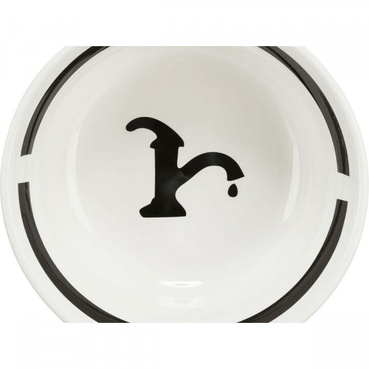 Dog Feeder Trixie White Black Ø 13 cm 250 ml