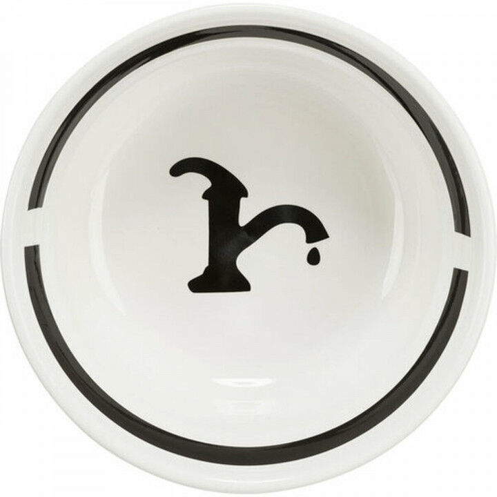 Dog Feeder Trixie White Black Ø 13 cm 250 ml