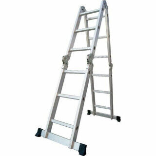 Telescopische ladder Fieldmann FZZ 4107 Grijs