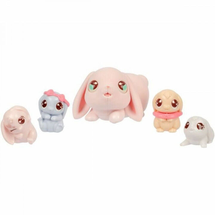 Knuffel Little Live Pets Mama Surprise Rabbits Roze Rose Pluche Konijn