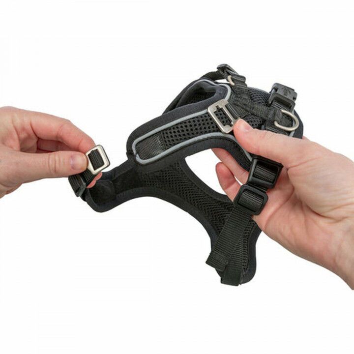 Dog Harness Trixie Premium FlexMesh Black S-M