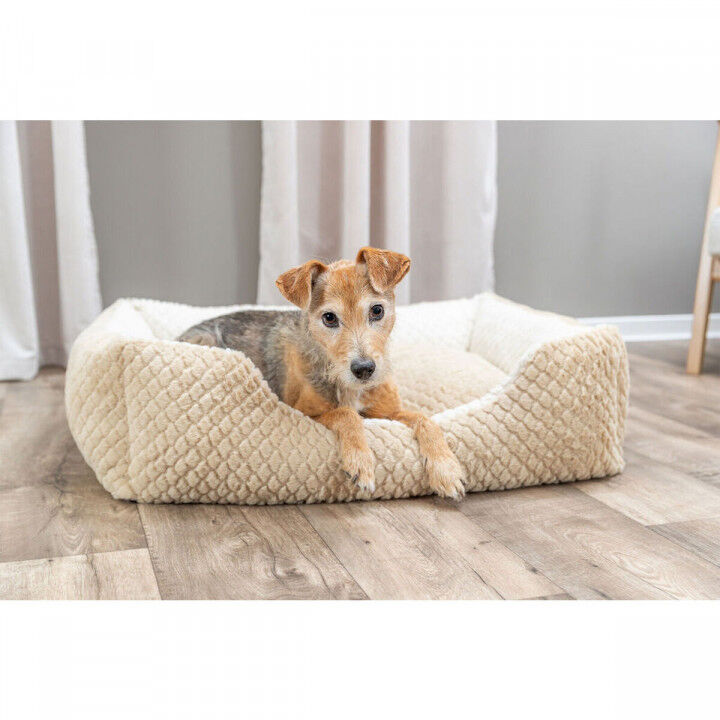 Cama para Perro Trixie Kaline Mio Marrón Crema 65 x 50 cm