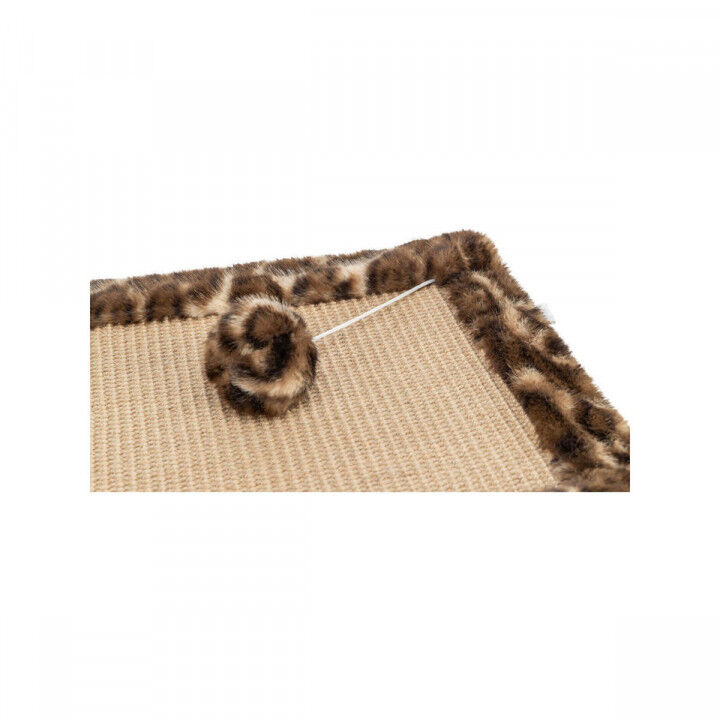 Kratzbaum für Katzen Trixie Leo Braun Polyester Sisal EVA 55 x 35 cm Teppich