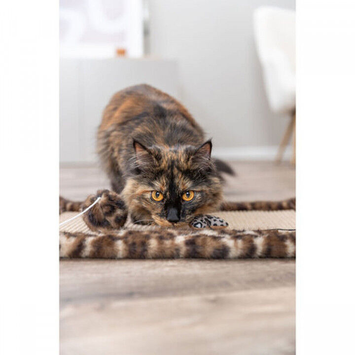 Krabpaal voor Katten Trixie Leo Bruin Polyester Sisal EVA 55 x 35 cm Tapijt