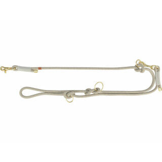 Ramal ajustable para perro Trixie Soft Rope Gris Gris claro S S/XL
