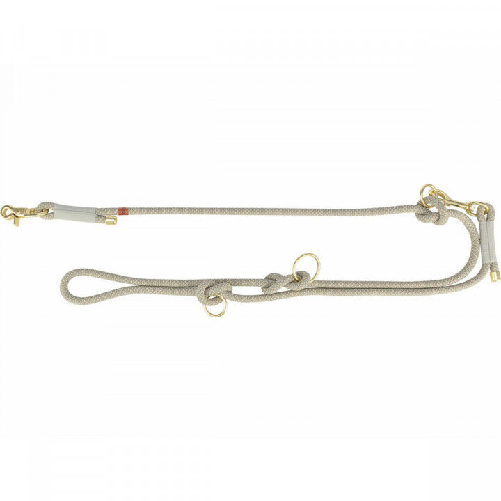 Ramal ajustable para perro Trixie Soft Rope Gris Gris claro S S/XL