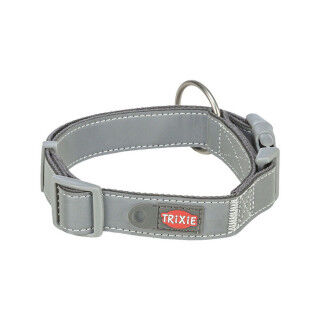 Hundehalsband Trixie Premium Reflect Graphit L/XL